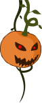 Cartoon jack-o-lantern pumpkin
